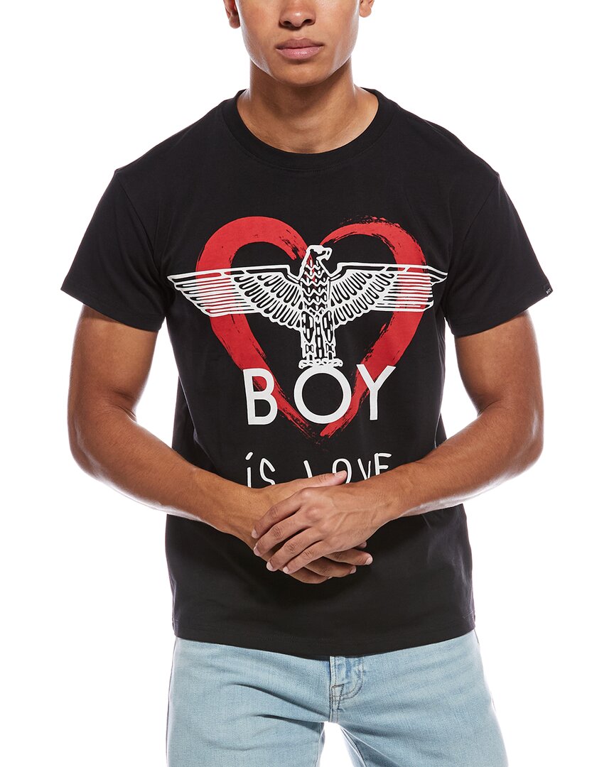 Boy London Boy Is Love T-shirt In Black