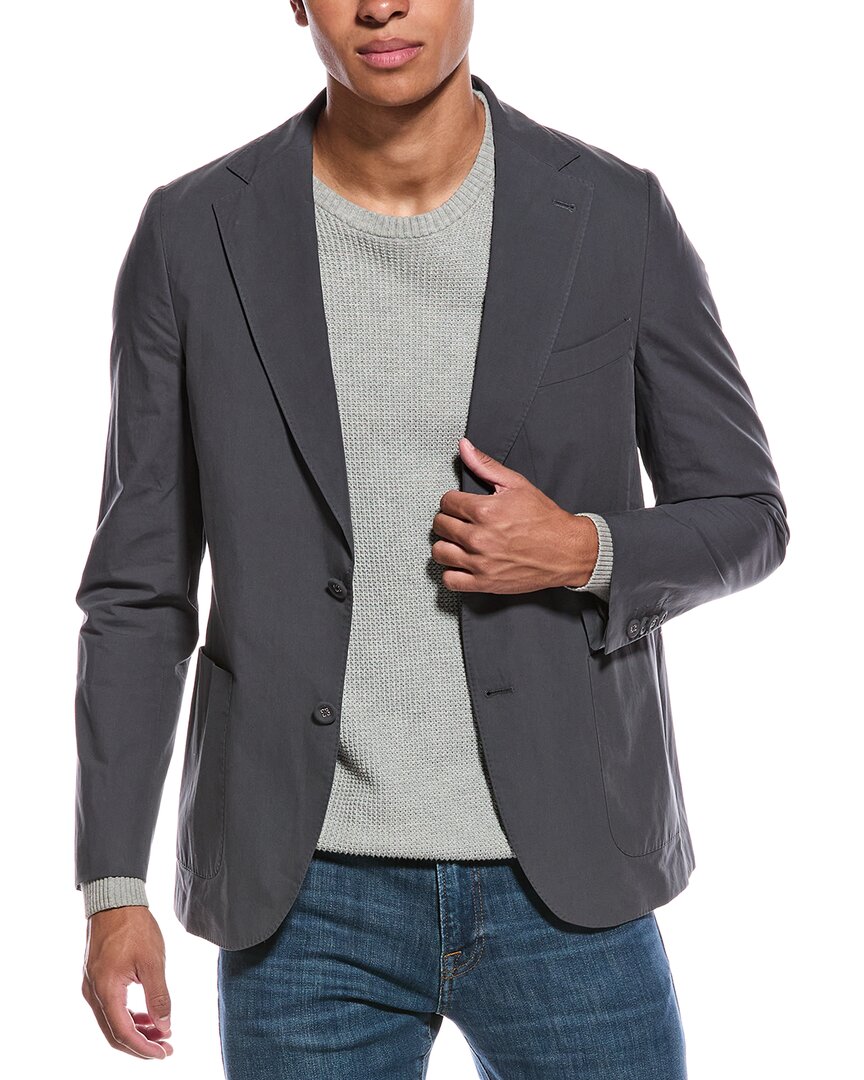 Officine Generale Arthus Virgin Wool Blazer In Gray