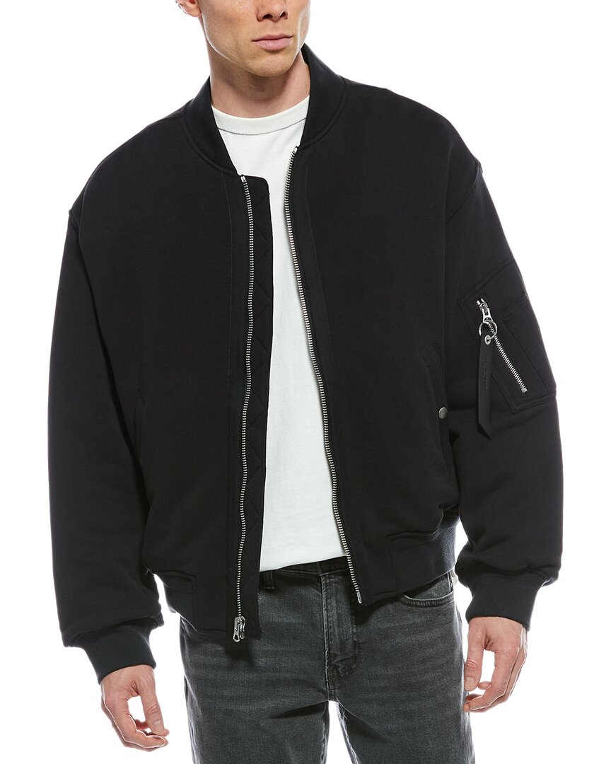 Rag & Bone Vintage Terry Manston Bomber Jacket In Black