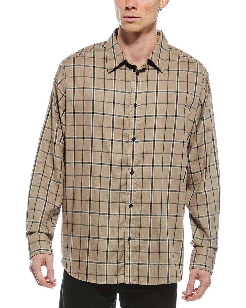 Rag & Bone Matthew Flannel Shirt In Brown