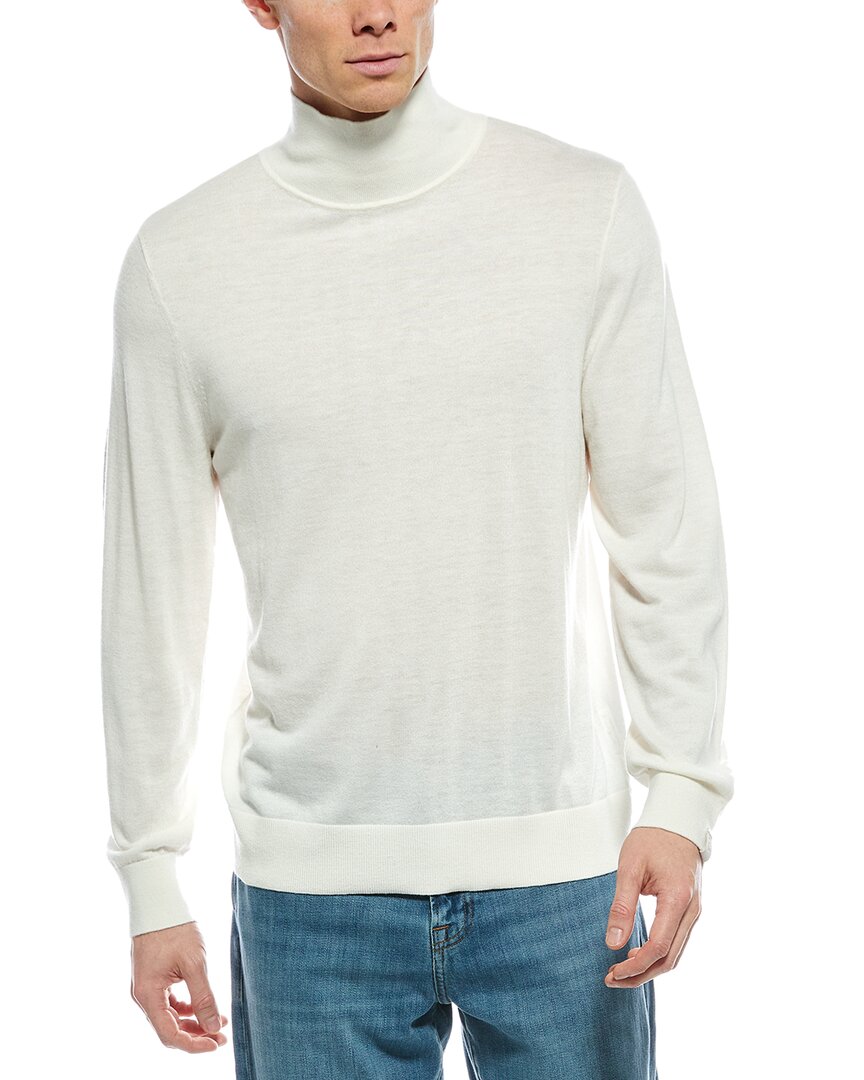 Rag & Bone Roy Wool-blend Turtleneck Sweater In White