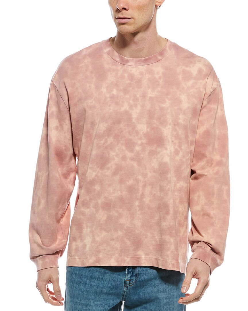 Rag & Bone Cliff Washed Tie Dye Long Sleeve T-shirt In Pink