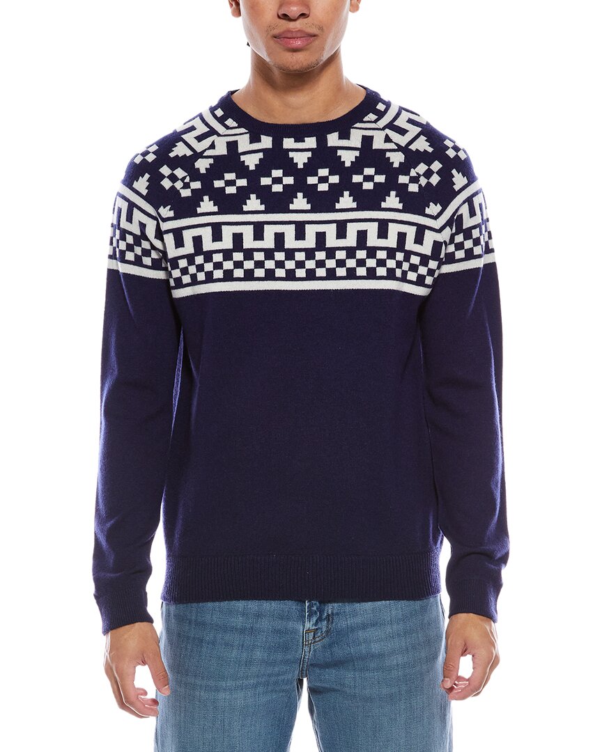 Scott & Scott London Brodie Cashmere Fairisle Wool & Cashmere-blend Crewneck Sweater In Multi