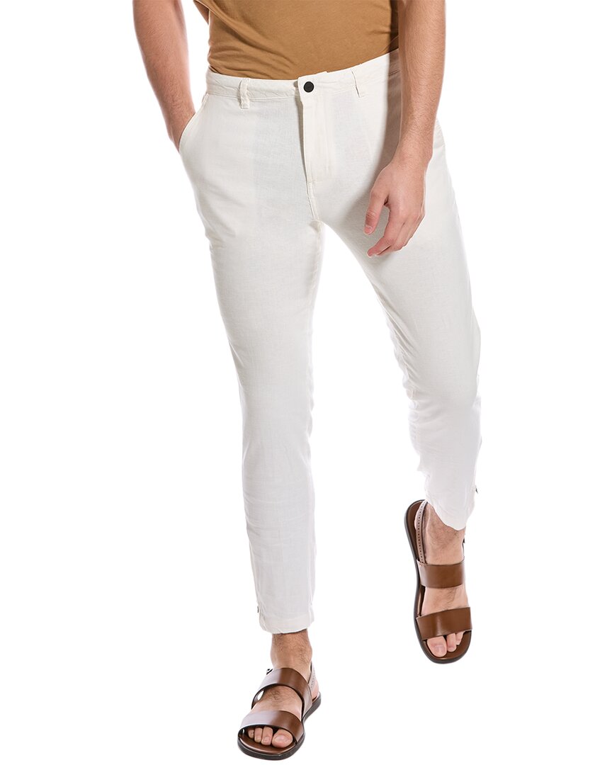 Onia Traveler Linen-blend Pant In White