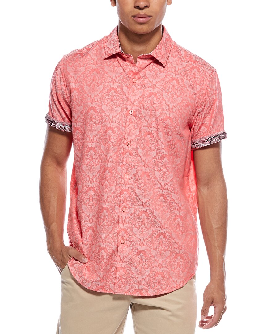 Robert Graham Bayview Classic Fit Woven Shirt In Pink
