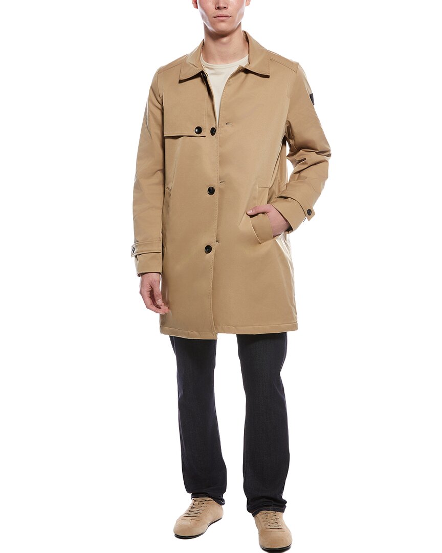 Hunter Austin Twill Trench Coat In Brown