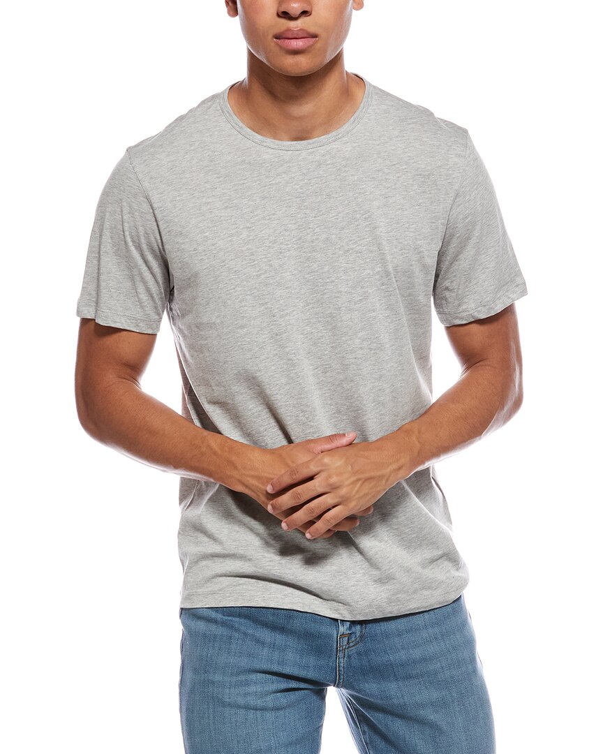 Theory Precise Luxe Cotton T-shirt In Gray