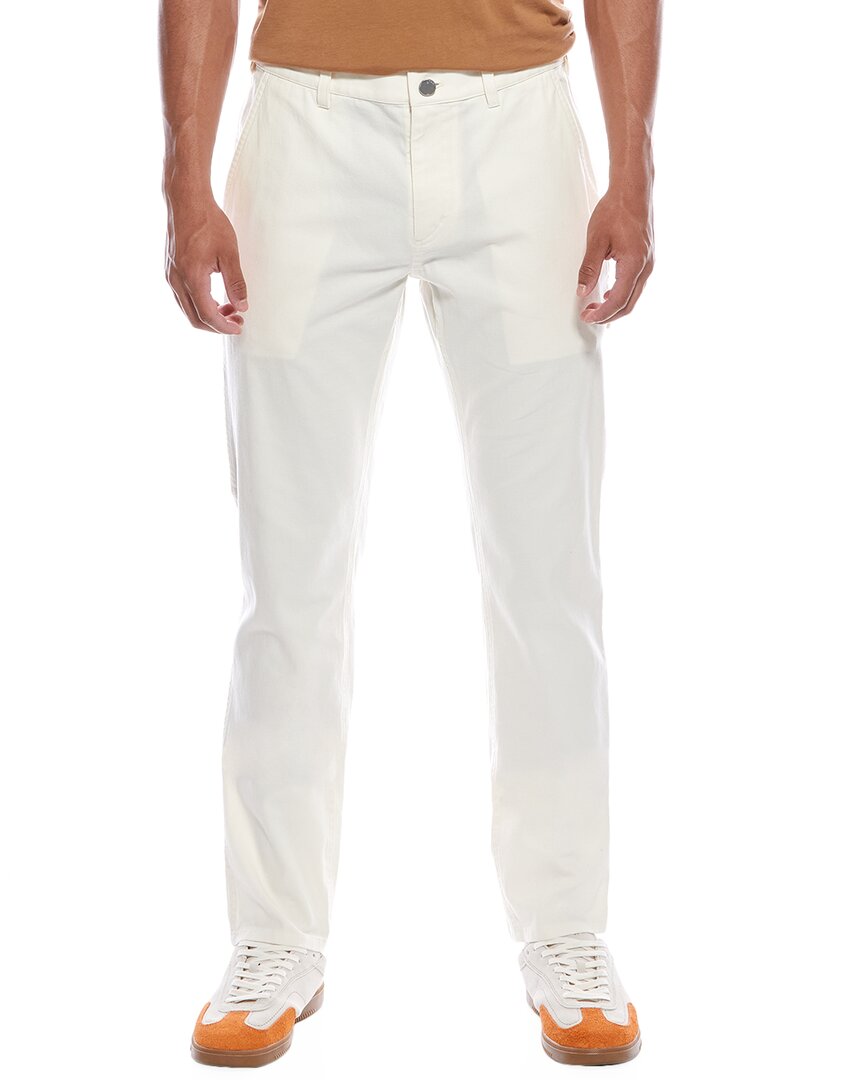Theory Zaine Eco Crunch Linen-blend Pant In White