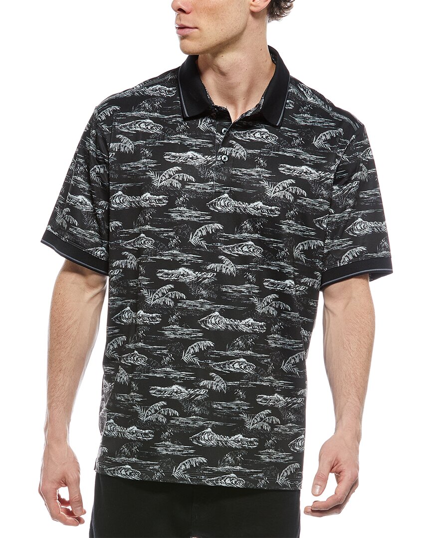 Tommy Bahama Black Texas Longhorns Sport Bay View Islandzone Polo In Black