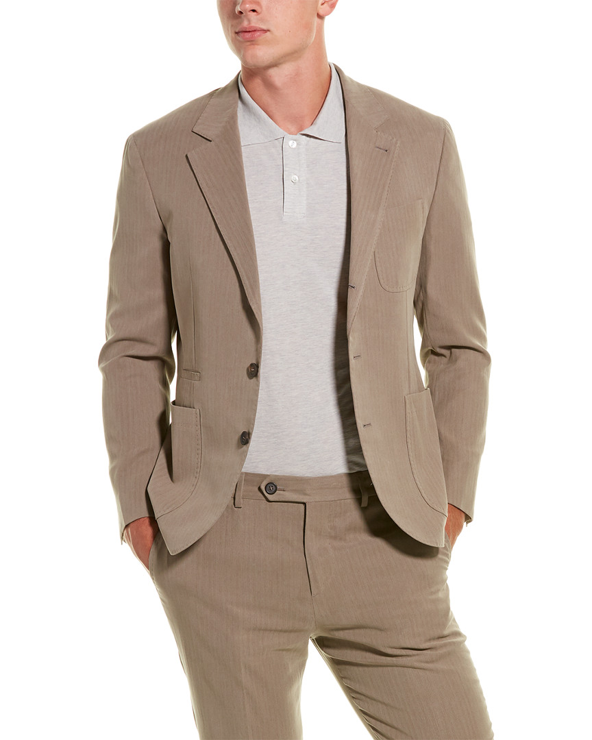 Brunello Cucinelli 2Pc Silk & Linen-Blend Suit Men's 50 | eBay