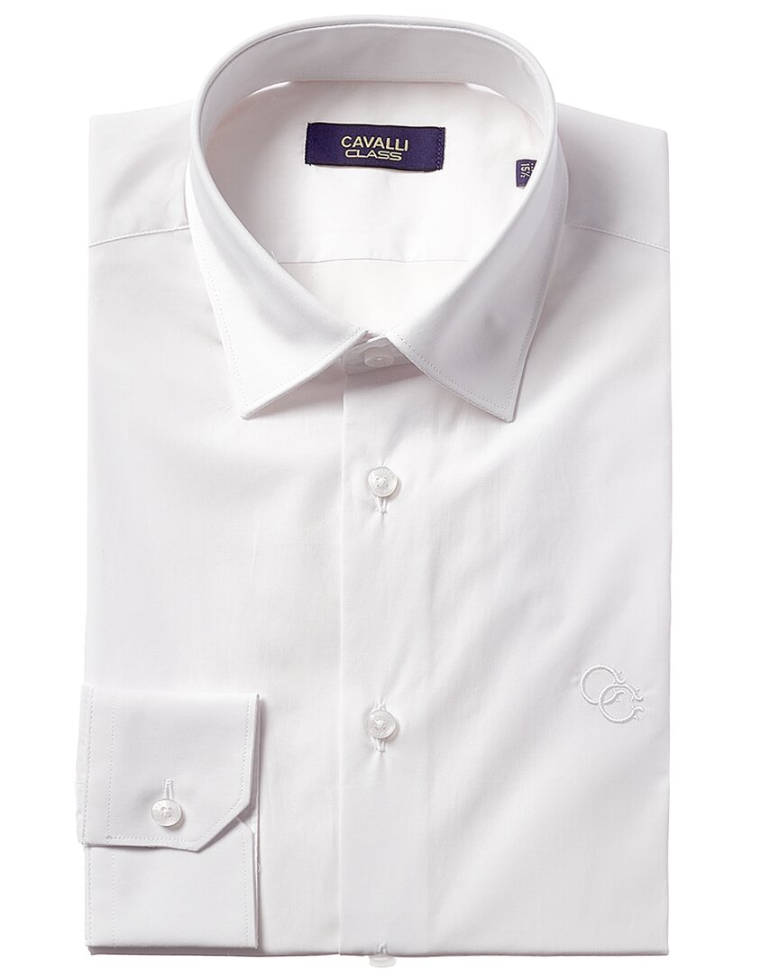 Shop Cavalli Class Slim Fit Dress Shirt