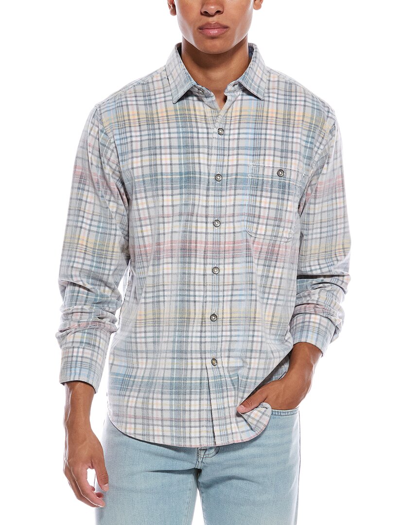 Tommy Bahama Coastline Cord Harbor Check Shirt In Multi