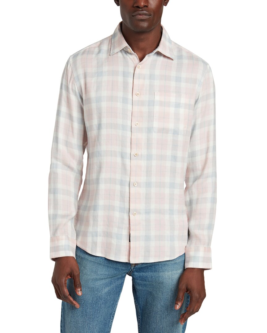 Faherty The Weekend Linen-blend Shirt In Multi