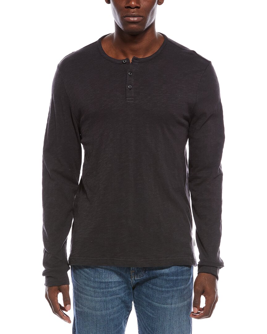 Onia Heavyweight Slub Henley In Gray