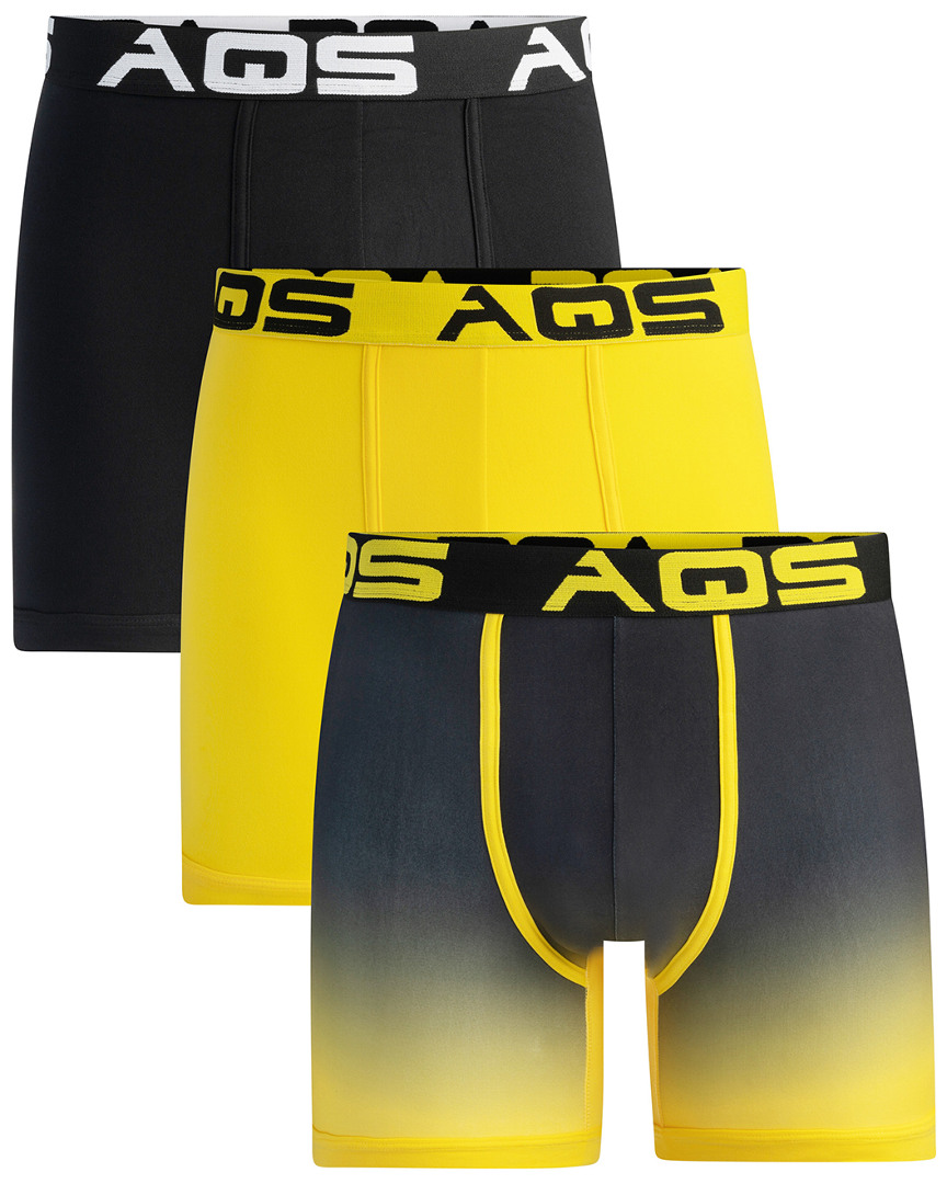 Aqs Pack Of 3 Ombre Boxer/trunks