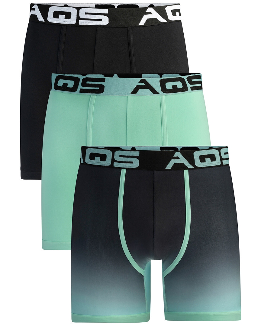 Aqs Pack Of 3 Ombre Boxer/trunks