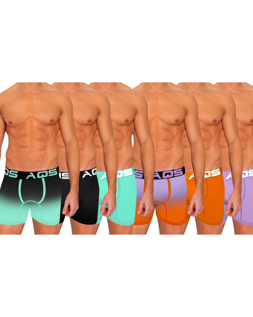Aqs Pack Of 6 Ombre Boxer Briefs