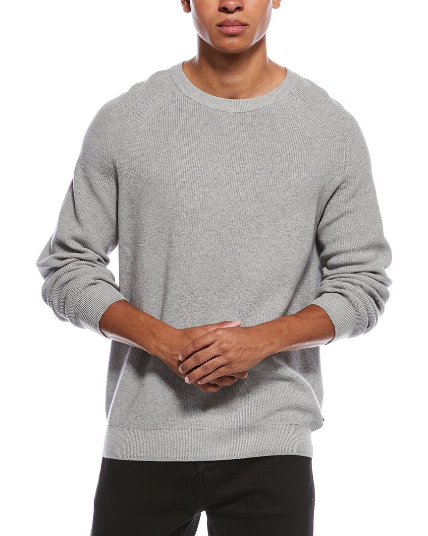 Hugo Boss Derlino Wool-blend Crewneck Sweater In Gray