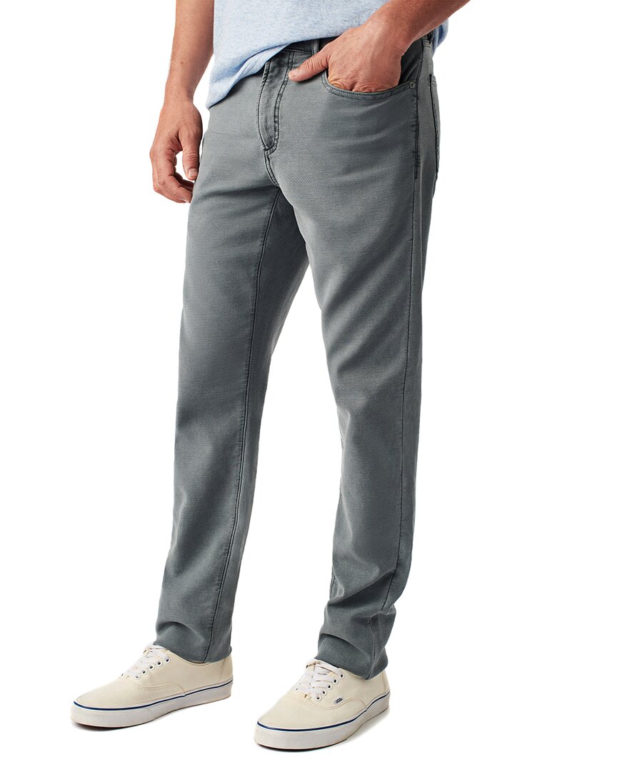 Faherty Stretch Terry 5-pocket Pants In Grey