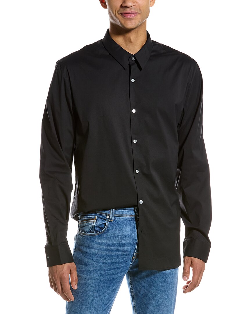 JAMES PERSE MATTE STRETCH POPLIN WOVEN SHIRT