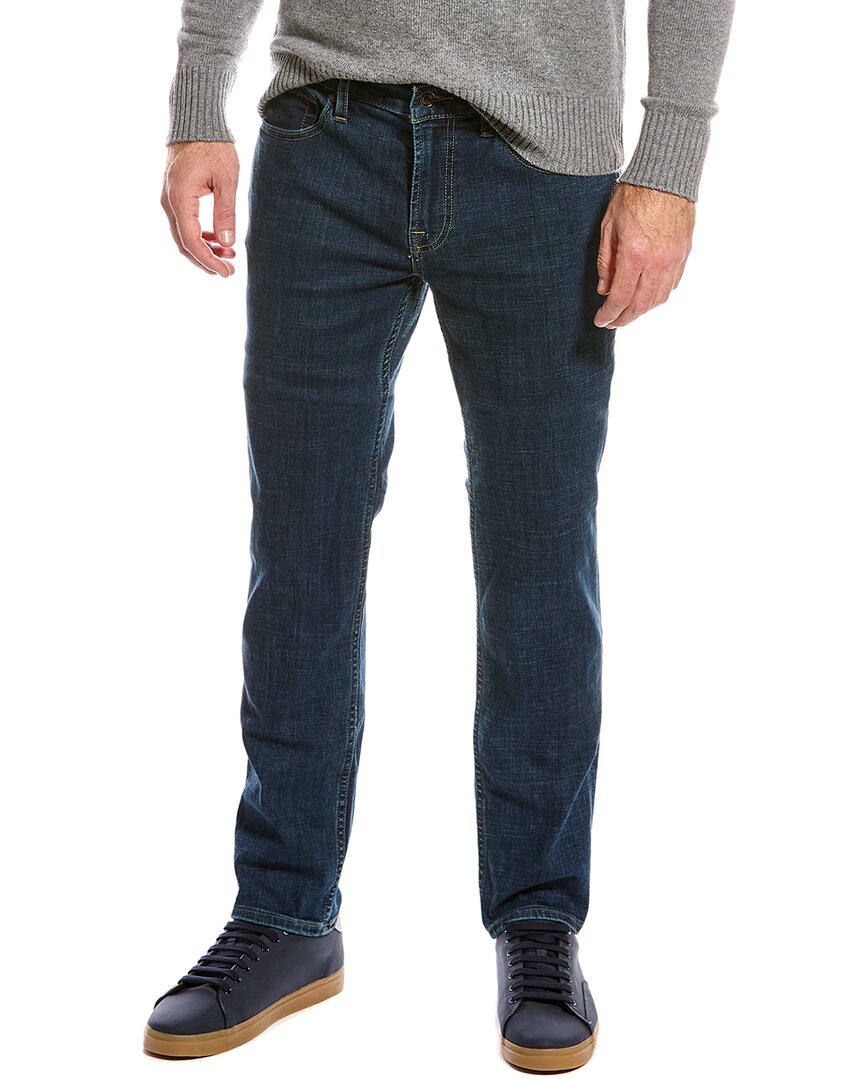 7 For All Mankind Mens Slimmy Tapered Luxe Performance Eco Jeans In Dark Stonewash In Nocolor