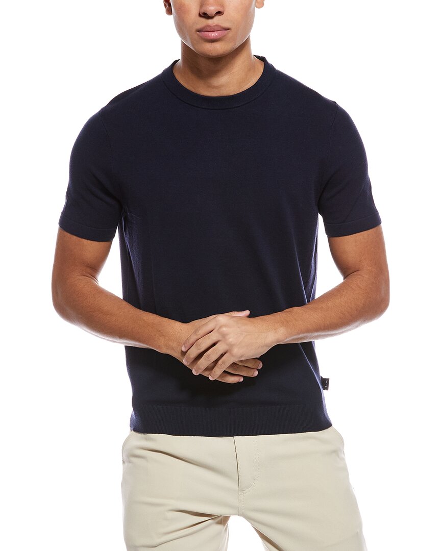 Ted Baker Blue Multi Modern Crewneck T-shirt In Blue