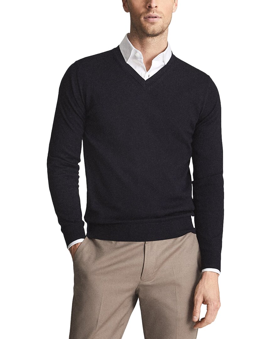 Reiss Earl Merino Wool V-neck Top