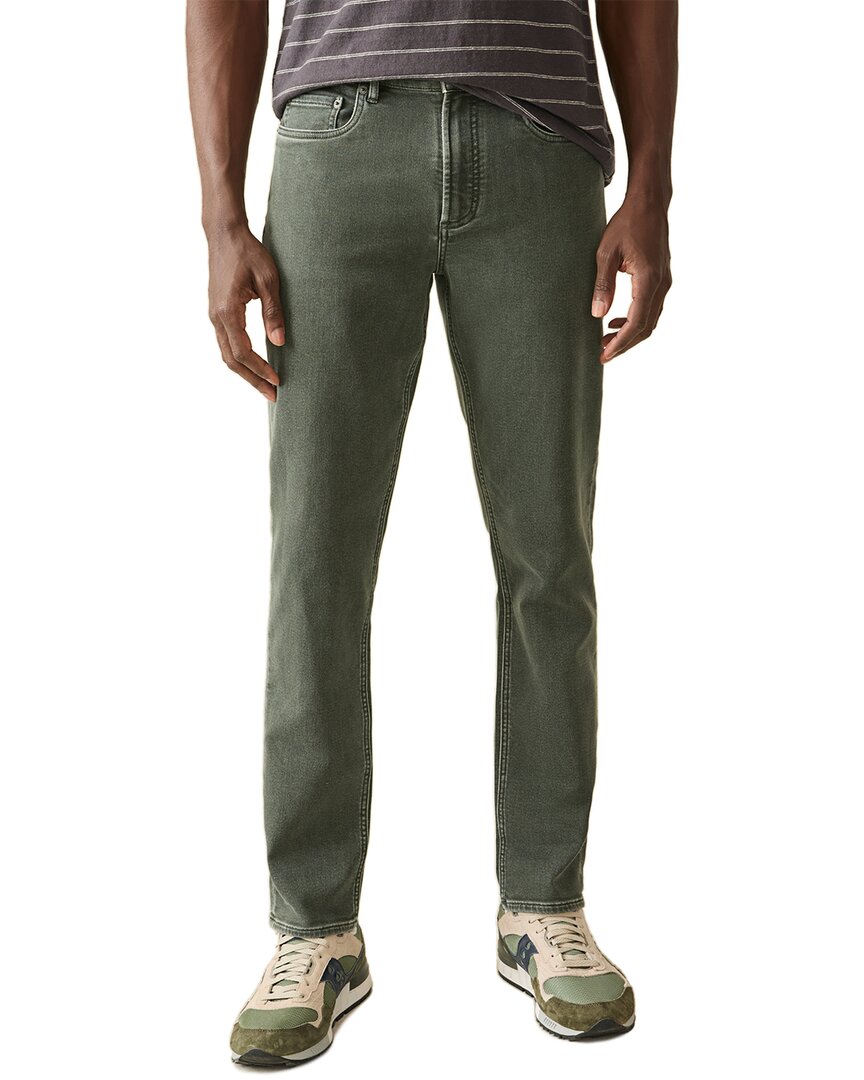 Faherty Stretch Terry 5-pocket Pants In Green