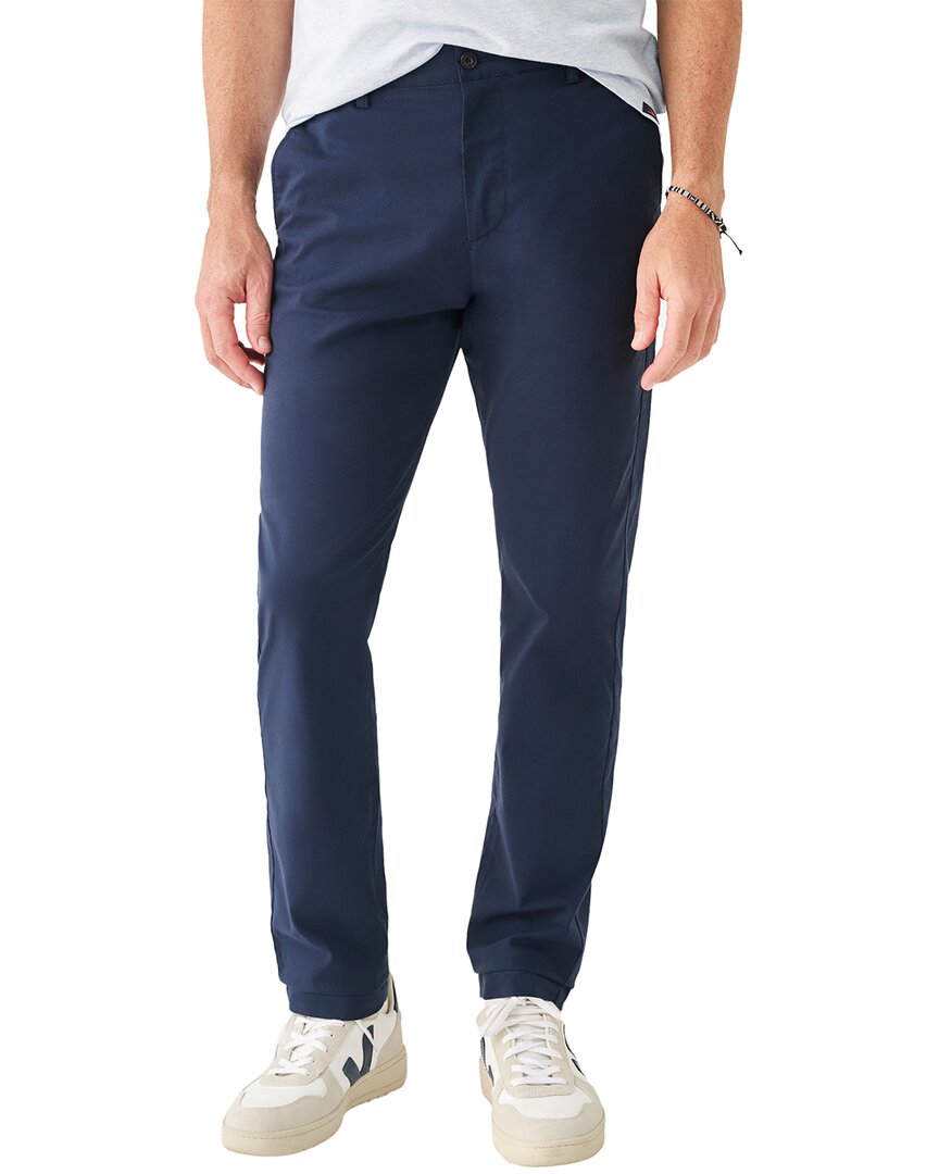 Faherty Movement Organic Cotton Blend Pants In Blue