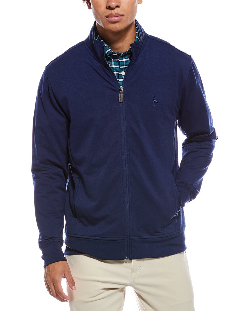 Tailorbyrd Fleece Full Zip Jacket In Blue
