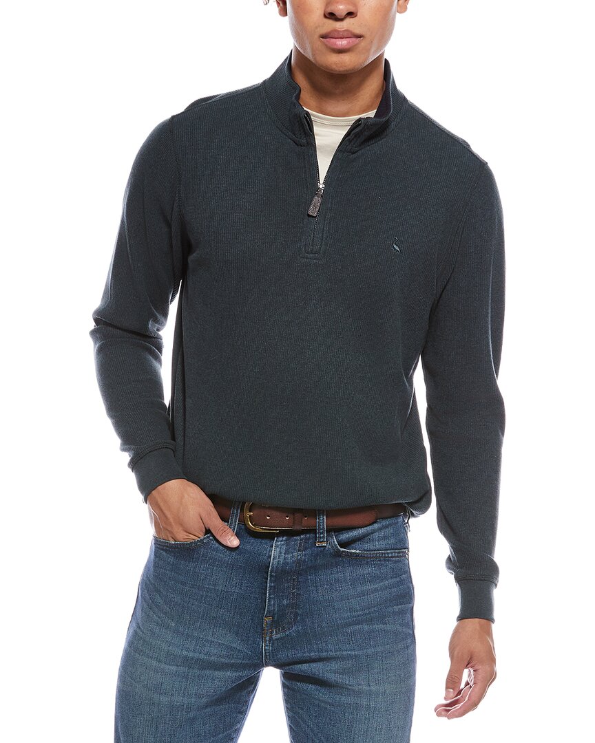 Tailorbyrd Cozy Knit 1/4-zip Mock Sweater In Multi