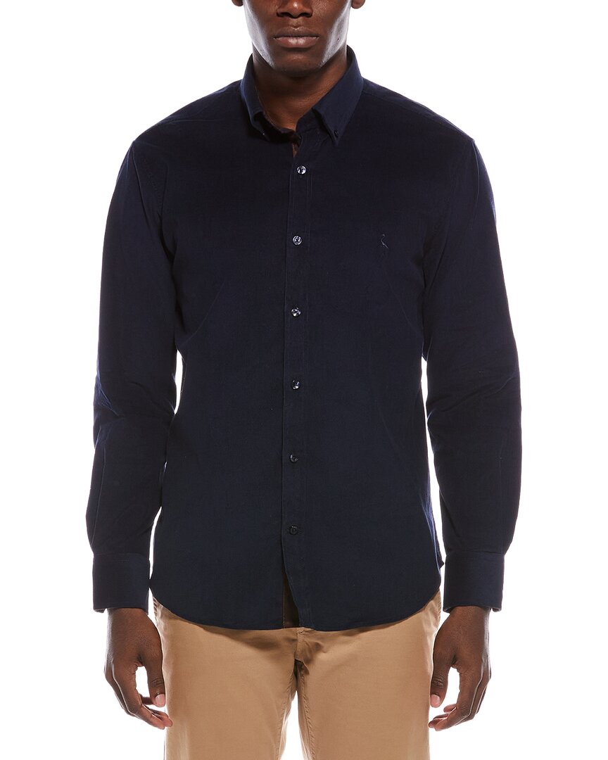 Tailorbyrd Corduroy Sport Shirt In Blue
