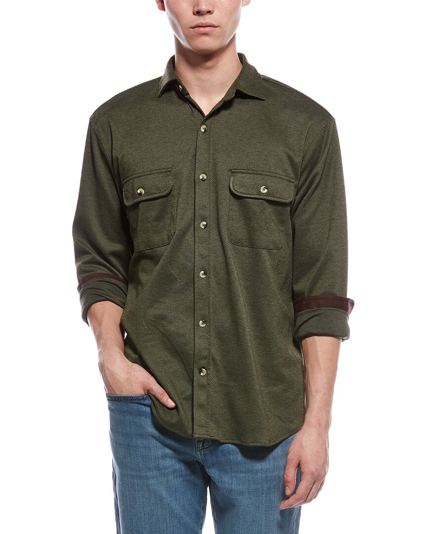 Tailorbyrd Super Soft Sweater Shirt In Gray