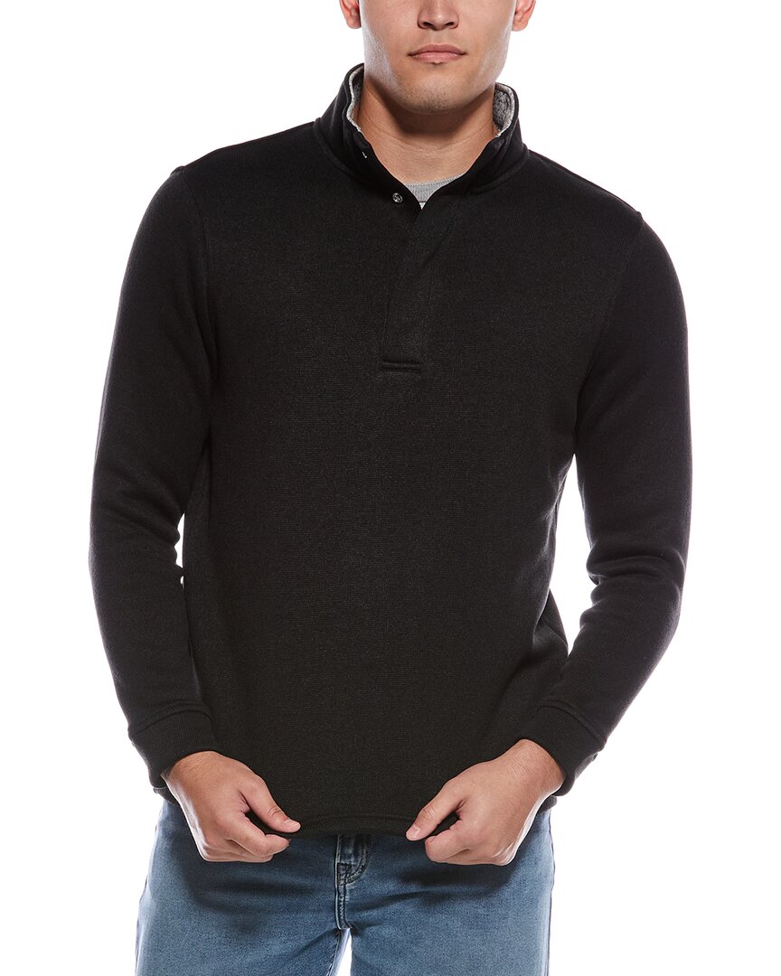 Tailorbyrd Snap Placket Pullover In Black