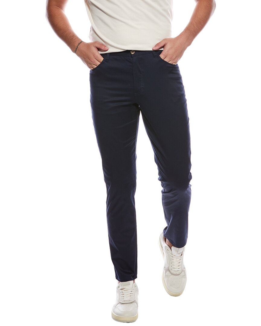 Tailorbyrd Solid Pant In Blue
