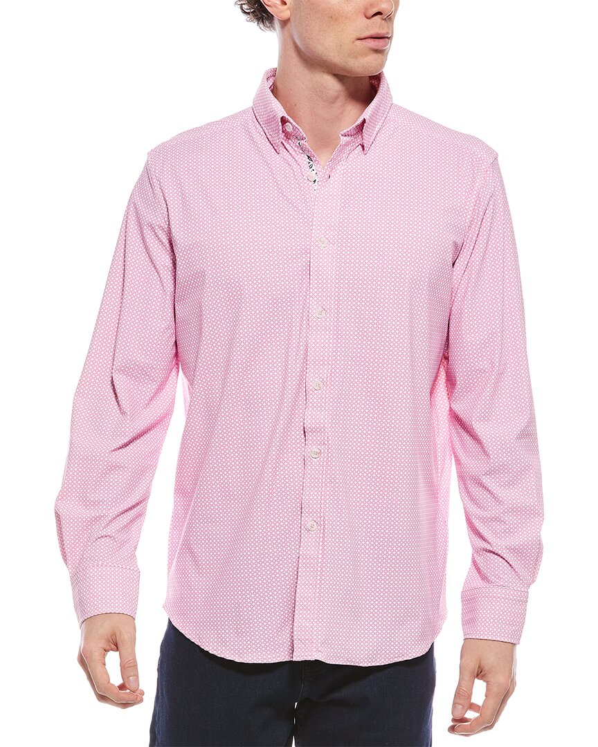 Robert Graham Galvan Classic Fit Woven Shirt In Pink