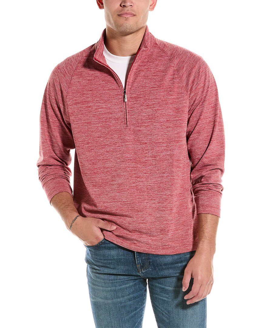 Tommy Bahama Play Action 1/2-zip Pullover In Red
