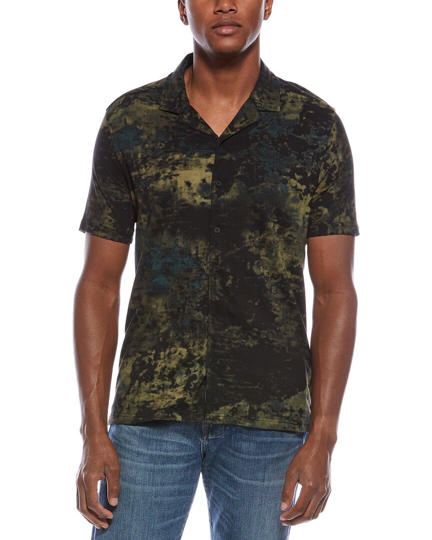 John Varvatos Jacque Camp Shirt In Gray