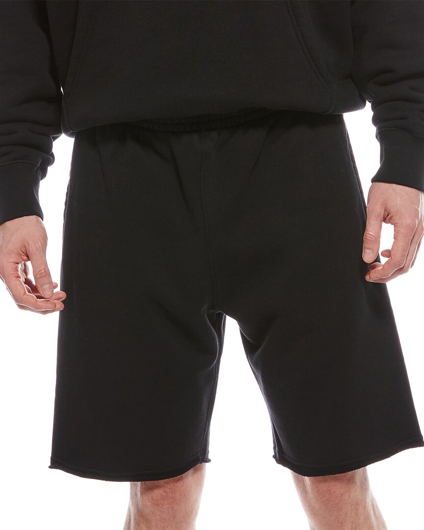 Off-white Diagonal Pocket Sweatshort In Black