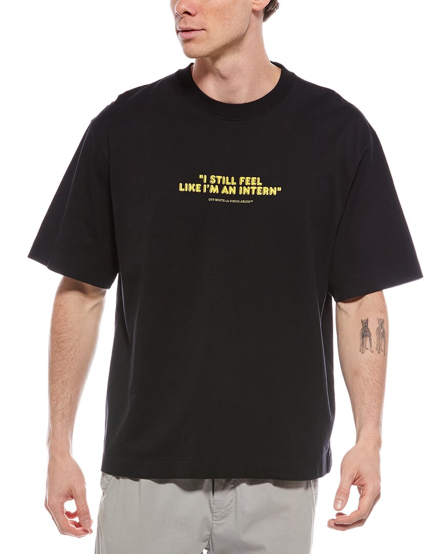 Off-white Intern Skate T-shirt In Black