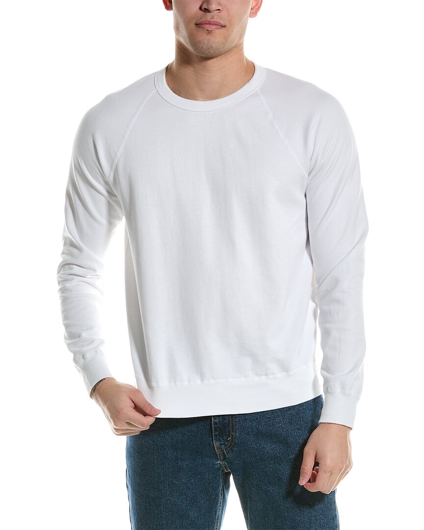 Shop Save Khaki United Fleece Crewneck Sweatshirt In White