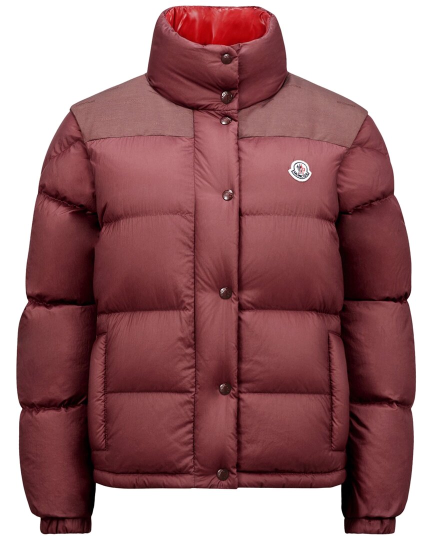 Moncler Jacket In Burgundy