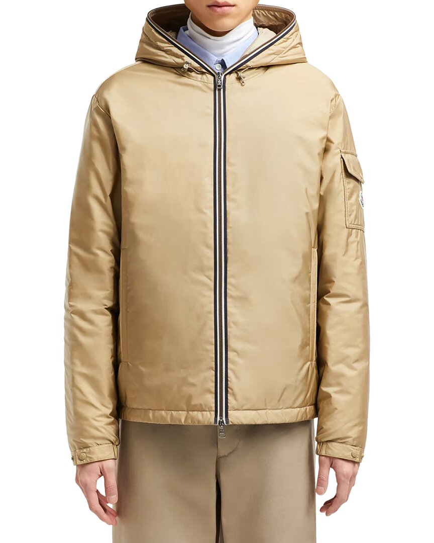 Moncler Evettes Nylon Down Jacket In Brown