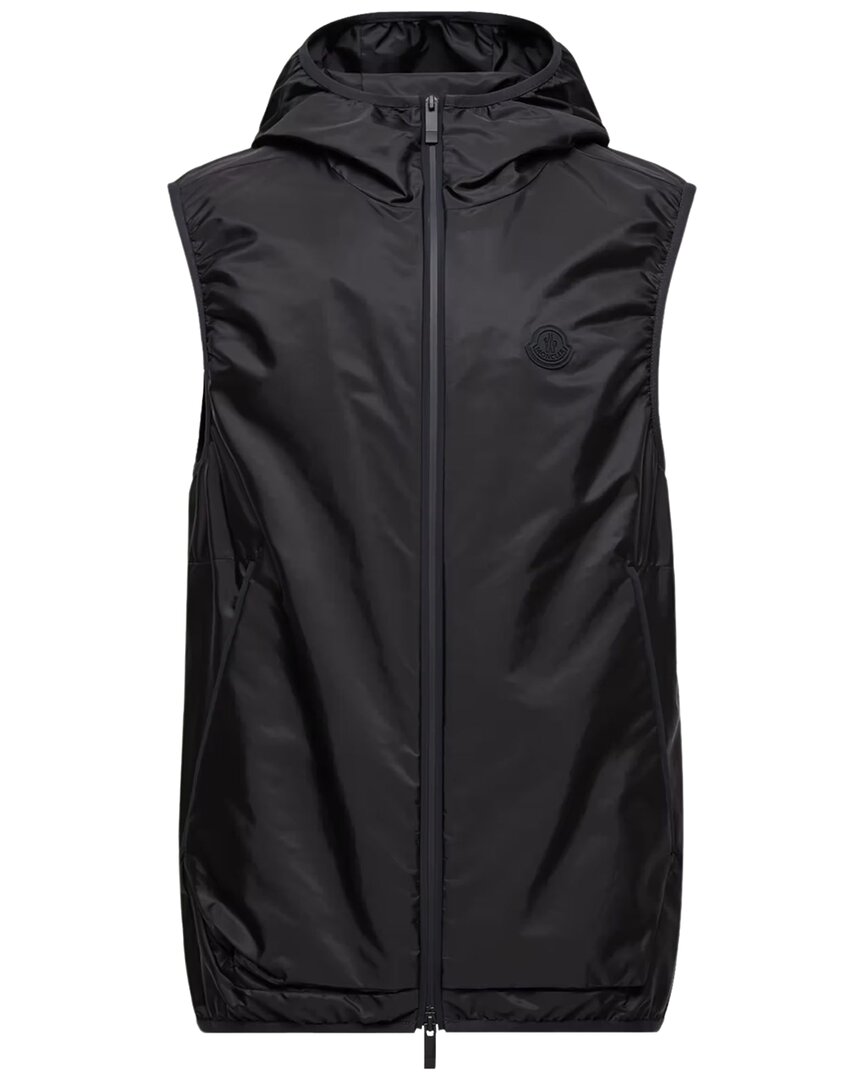 Moncler Vallese Sleeveless Jacket With In Black