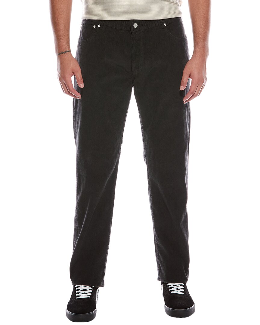 Officine Generale James Pigment-dyed Baby Corduroy Pant In Black
