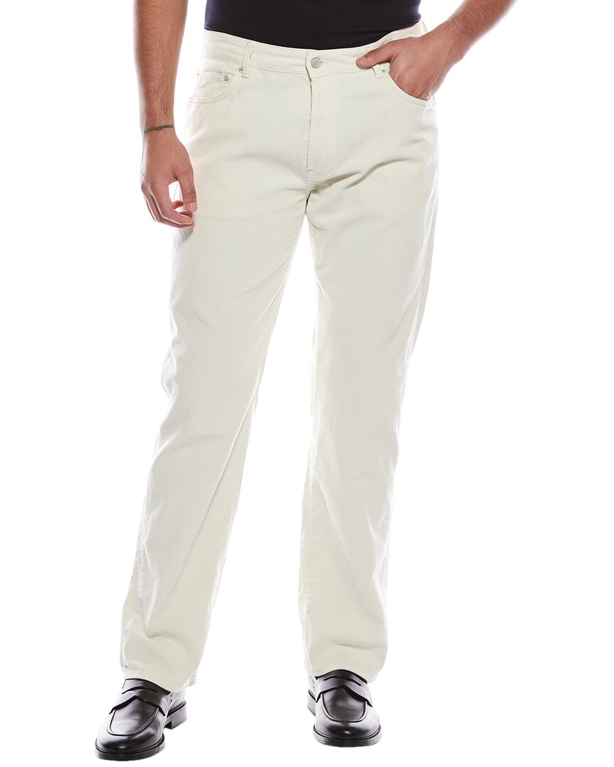 Officine Generale James Pigment-dyed Baby Corduroy Pant In White