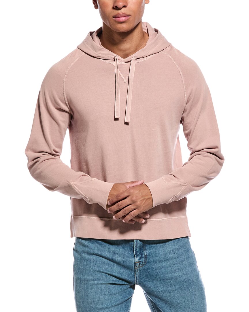 Officine Generale Odin Fleece Hoodie In Red