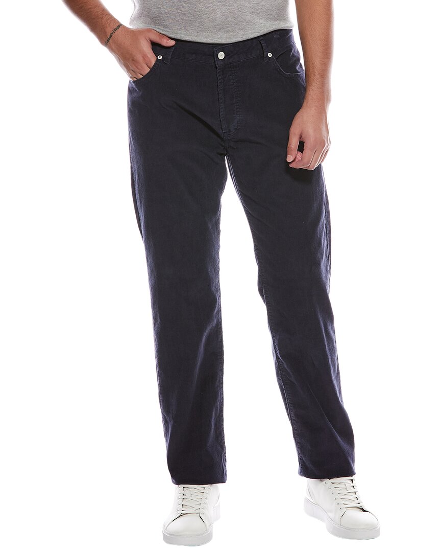 Officine Generale James Pigment-dyed Baby Corduroy Pant In Black
