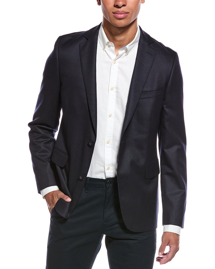 Officine Generale Fresco Wool Jacket In Blue