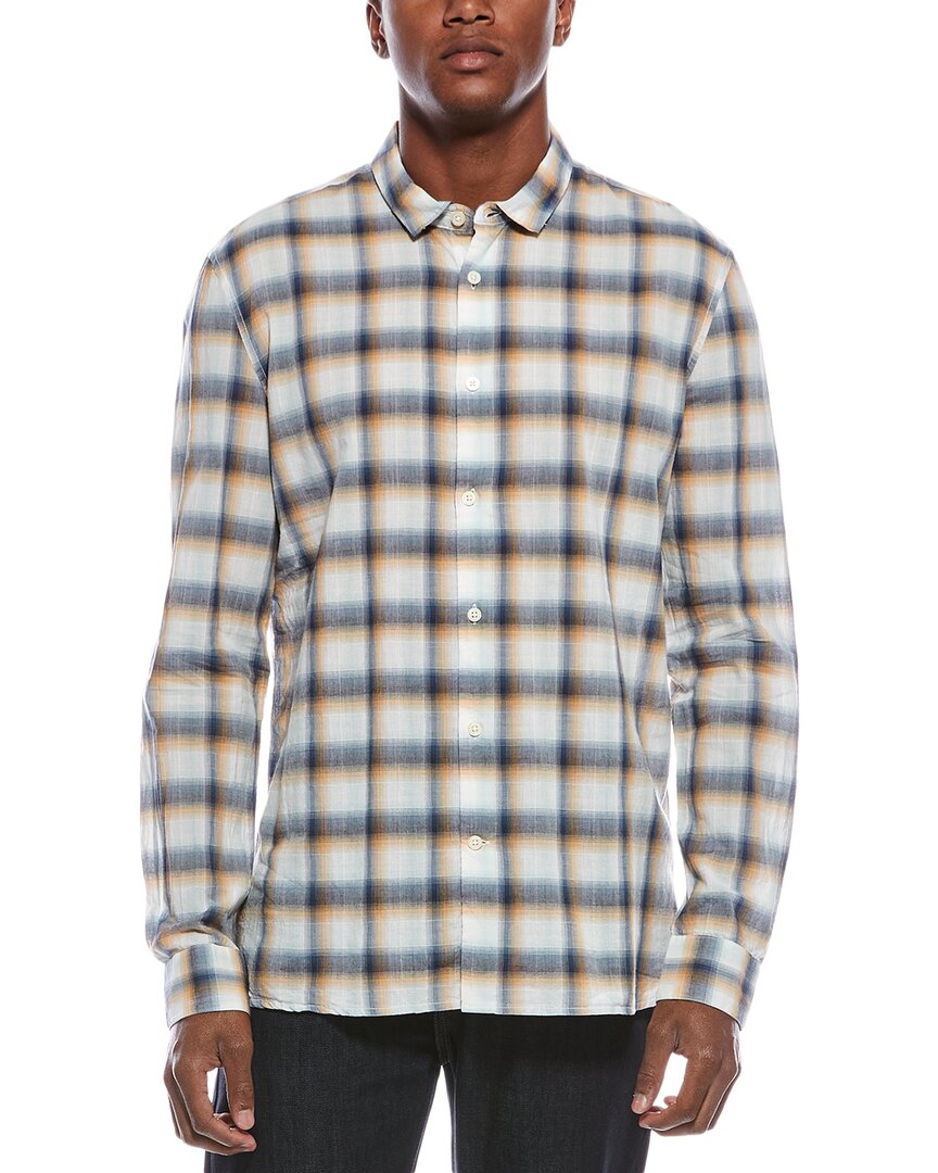 John Varvatos Ross Slim Fit Sport Shirt In Blue